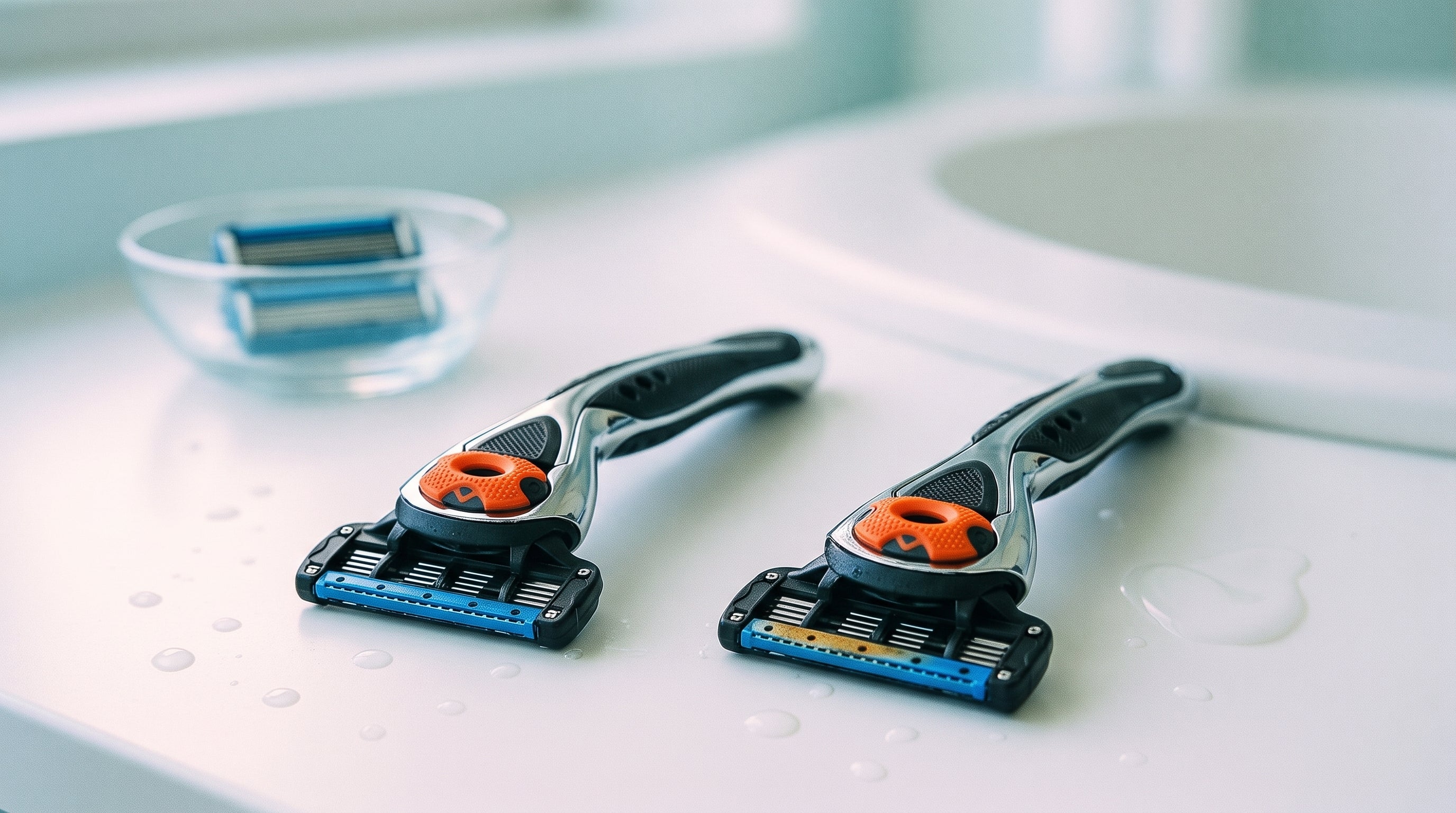 ShaveSafe skraber og barberblade. AI-genereret billede.