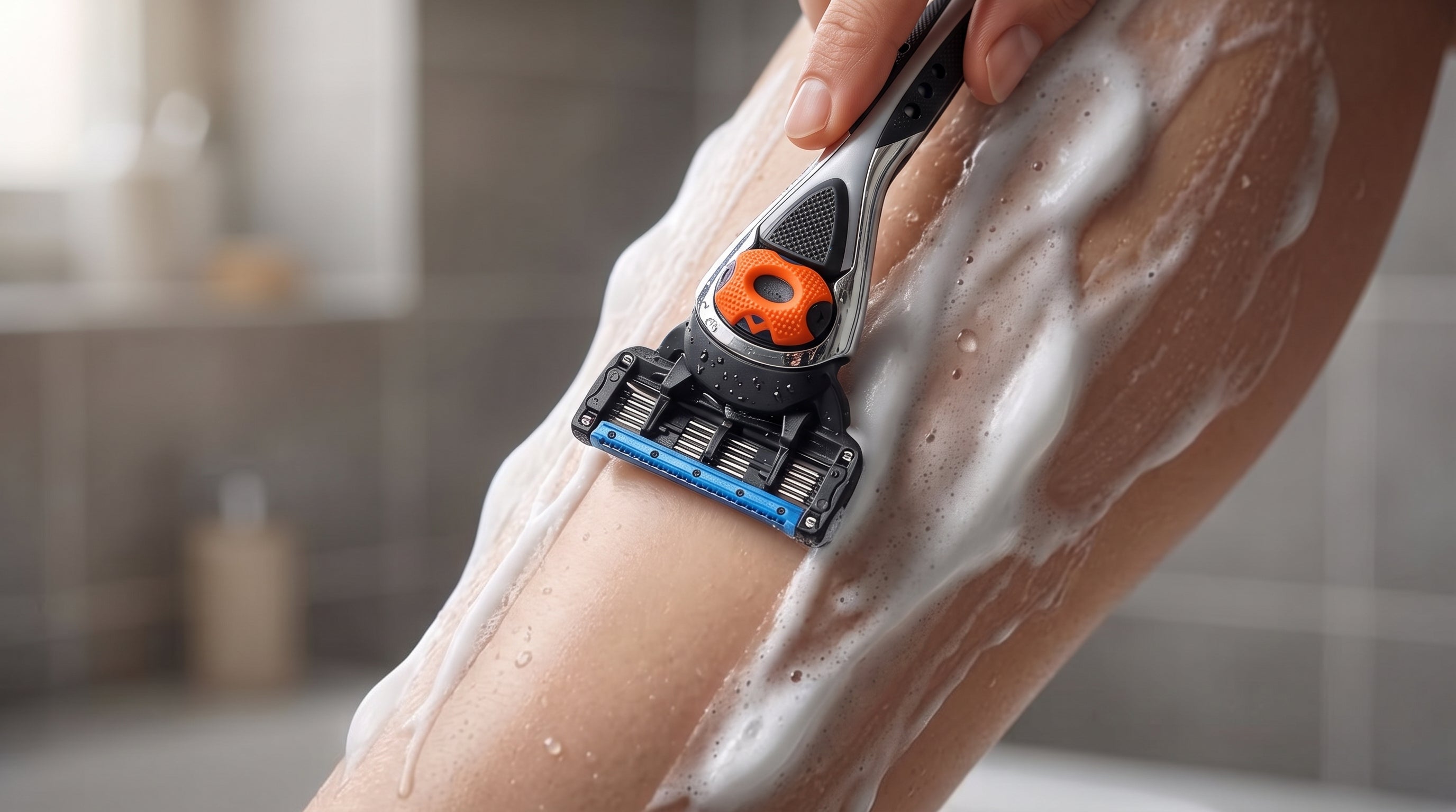 Aftershave til intimbarbering fra ShaveSafe. AI-genereret billede.