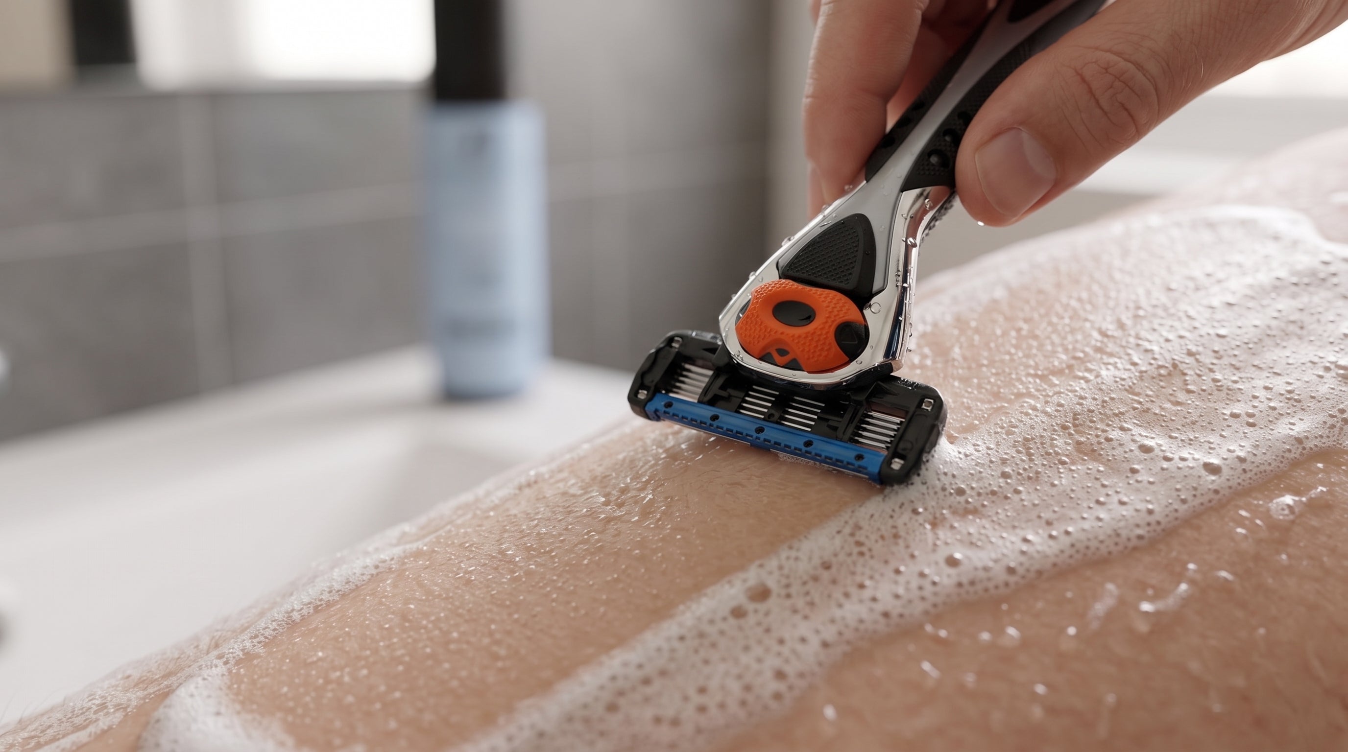 ShaveSafe gel til intimbarbering. AI-genereret billede.