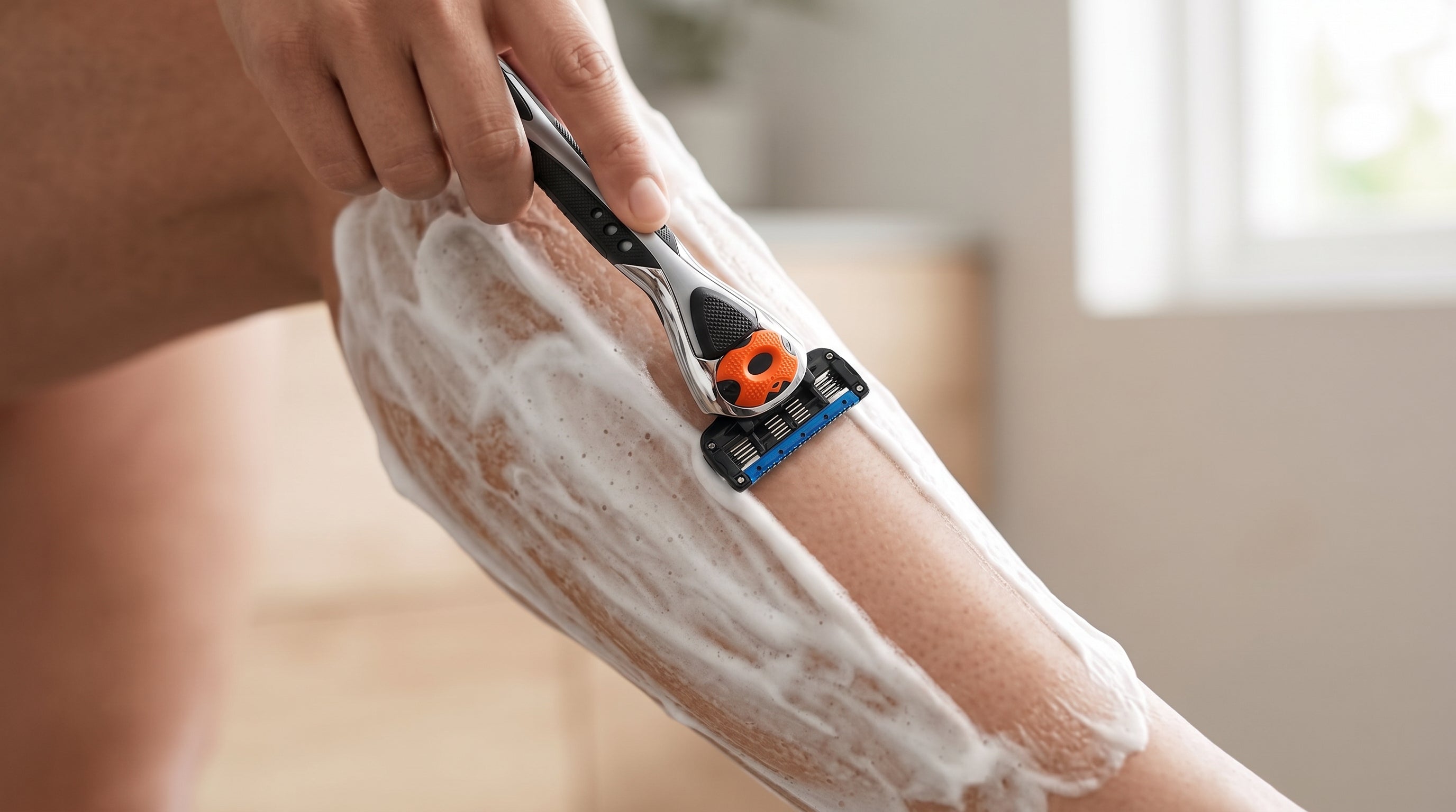 ShaveSafe barberblade til sensitiv hud. AI-genereret billede.
