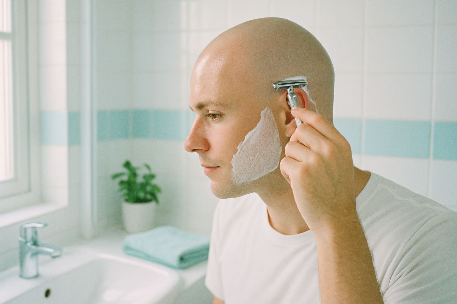 Head shaving for men: Smooth isle without scrapes and bumps